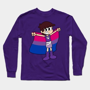 Luna Loud Bi Flag Long Sleeve T-Shirt